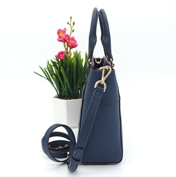 Michael Kors Hamilton MD Satchel Blue - Picture 2 of 9